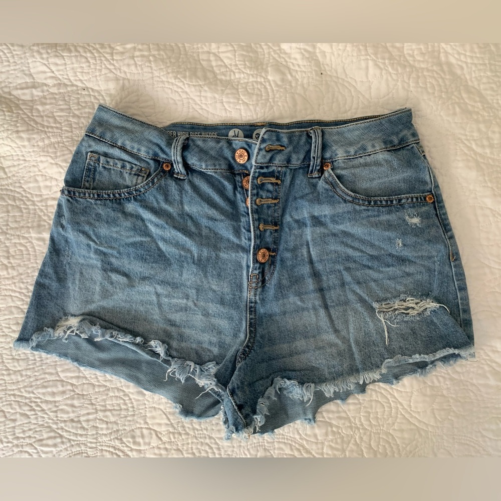 REWASH Blue Jean Shorts Distressed